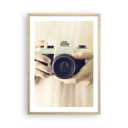 Plakat i ramme af lyst egetræ - For at se mere... - 50x70 cm