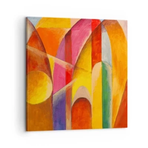 Lærredstryk - Billede på lærred - Solens katedral - 60x60 cm