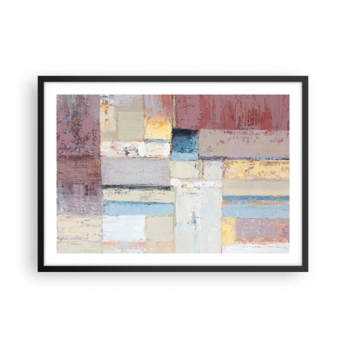 Plakat i sort ramme - Geometriens ro - 70x50 cm