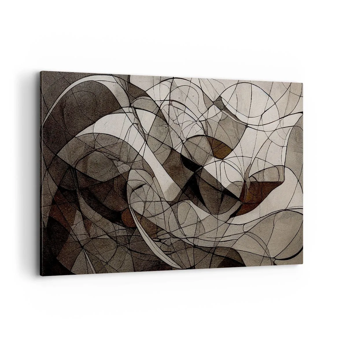 Lærredstryk - Billede på lærred - Cirkulation af jordens farver - 120x80 cm