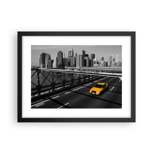 Plakat i sort ramme - Storbyens farve - 40x30 cm