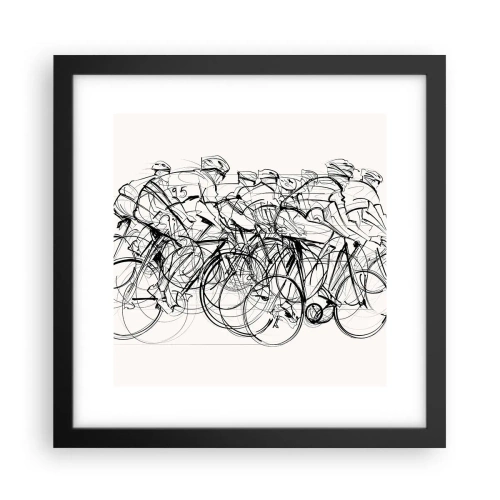 Plakat i sort ramme - Sammen i et team - 30x30 cm