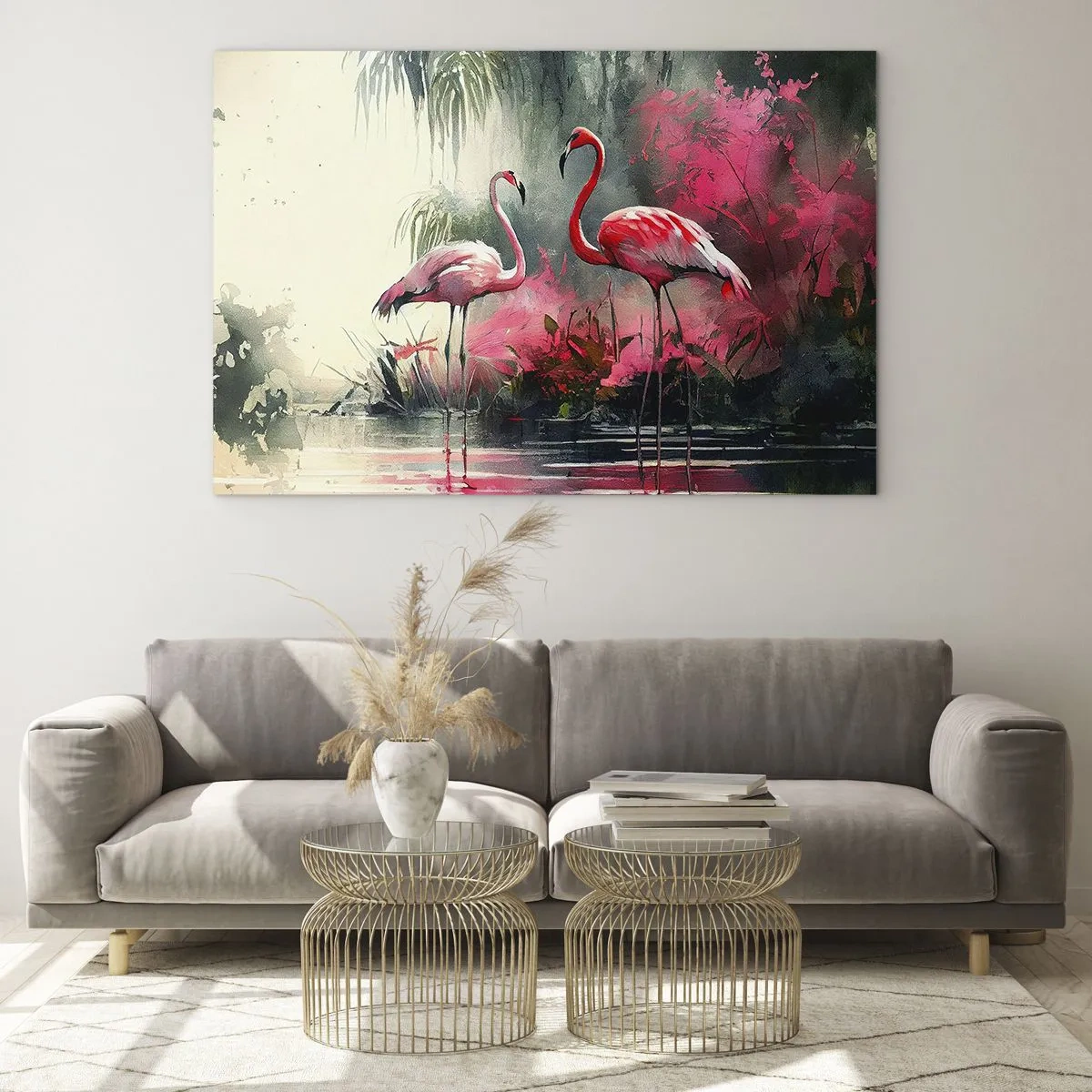 Billede på glas - En lektion i naturlig charme - 100x70 cm