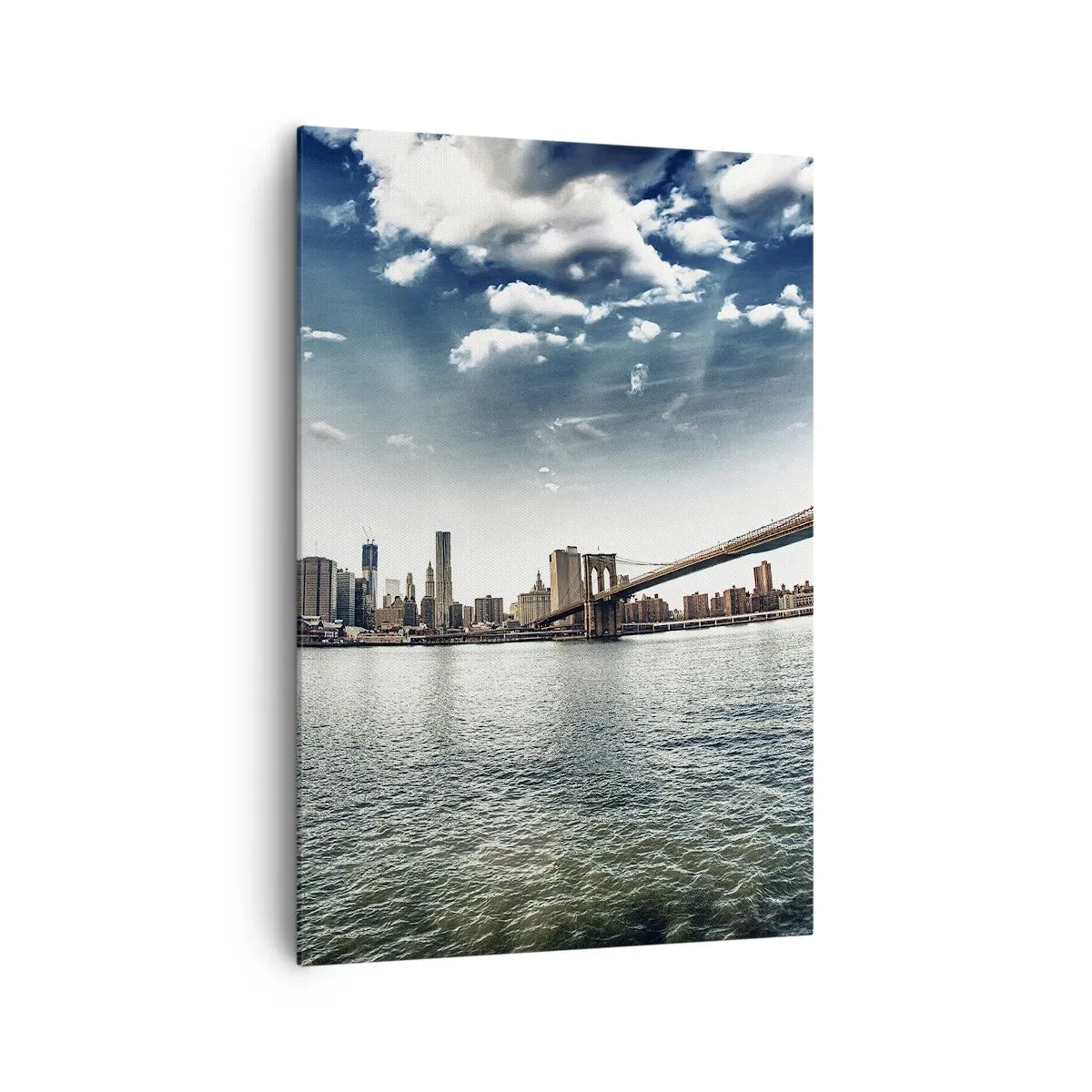 Lærredstryk - Billede på lærred - Glas ø - 70x100 cm