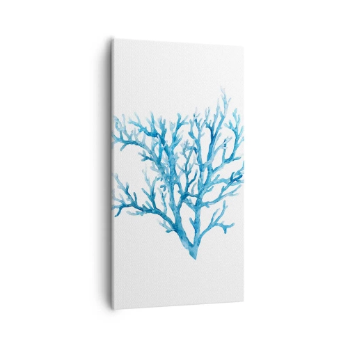 Lærredstryk - Billede på lærred - Marint filigran - 55x100 cm