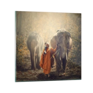 Billede på glas - Fuld forståelse - 70x70 cm