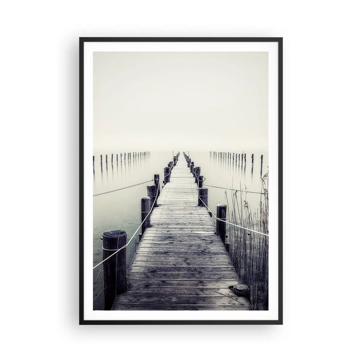 Plakat i sort ramme - Fordyb dig i fred - 70x100 cm