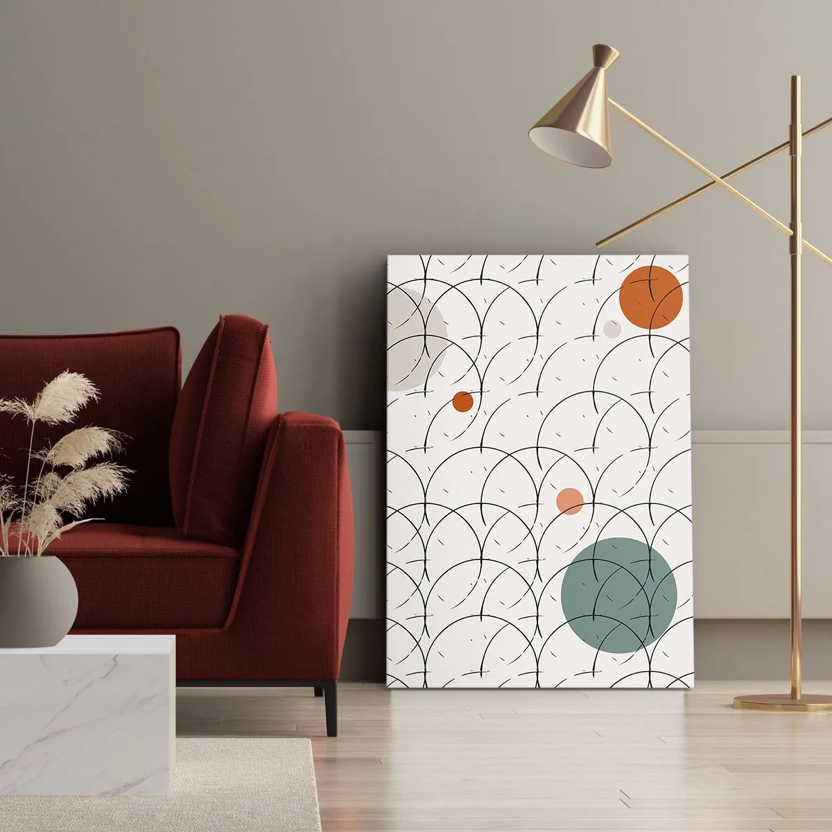 Lærredstryk - Billede på lærred - I popkunstens ånd - 55x100 cm