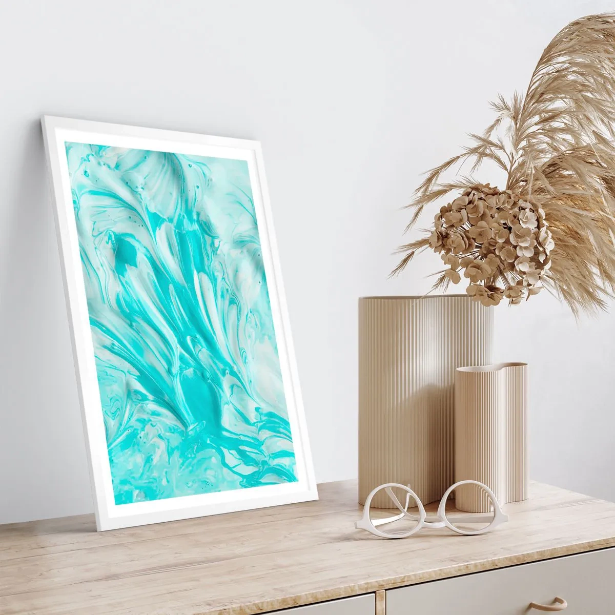 Plakat i hvid ramme - For altid sammen - 61x91 cm