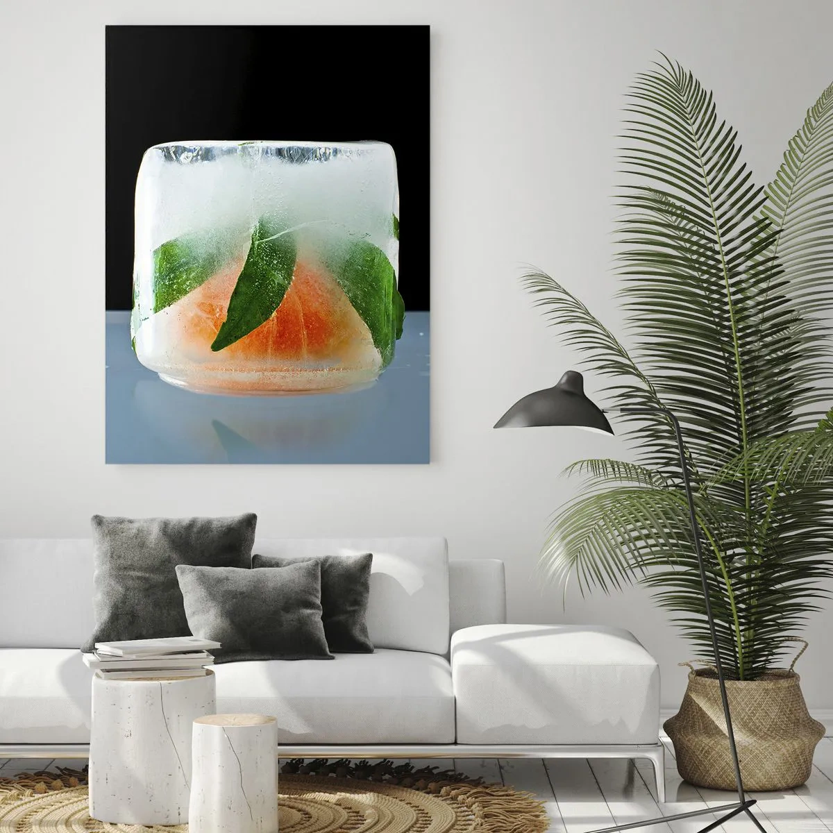 Billede på glas - Frisk og kølig - 50x70 cm