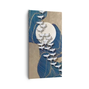 Lærredstryk - Billede på lærred - Frihed, rejselyst, fællesskab - 65x120 cm