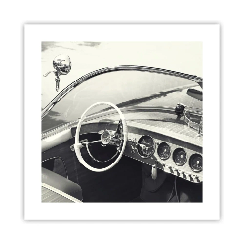 Plakat - Vejr for de rige - 40x40 cm