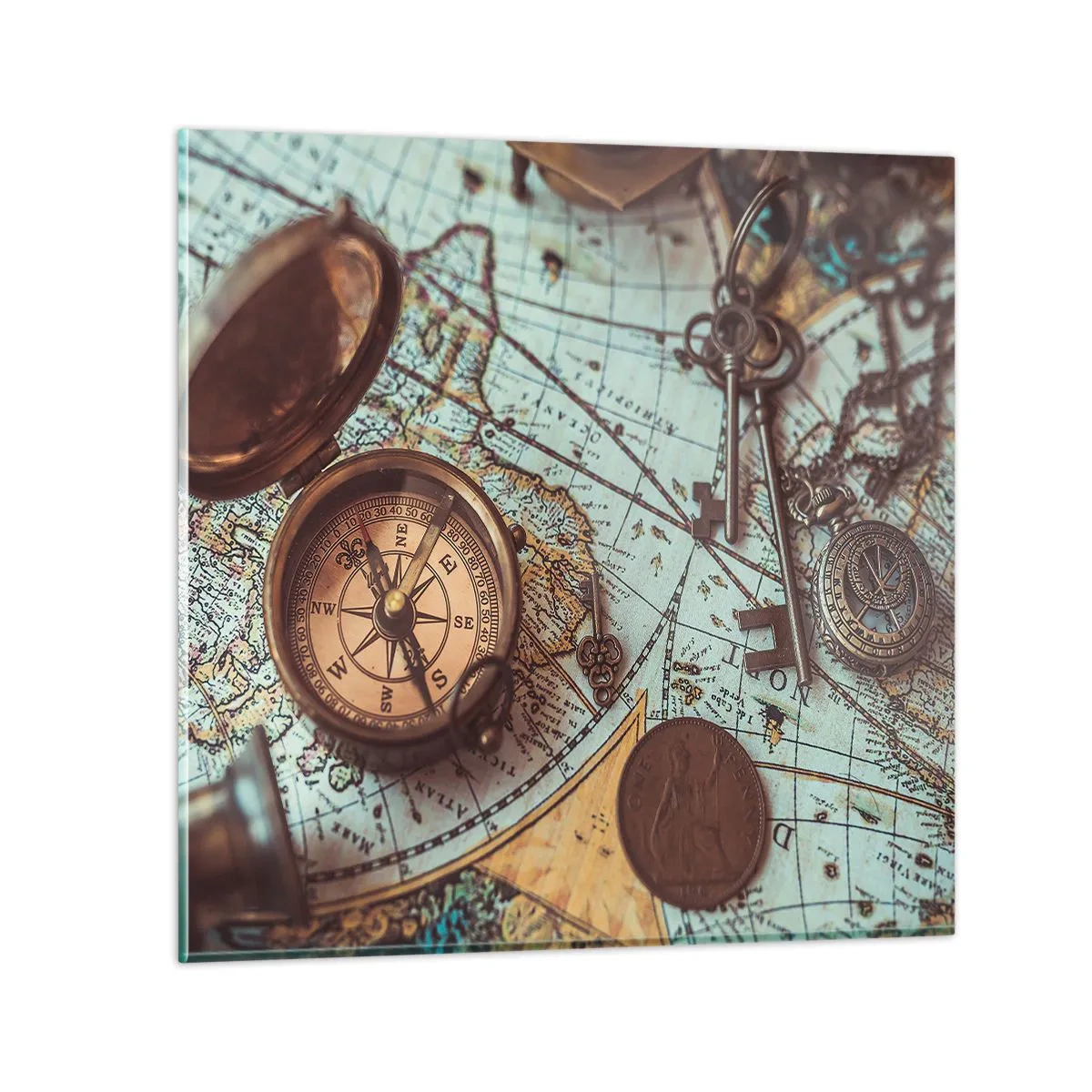 Billede på glas - For eventyreren - 50x50 cm