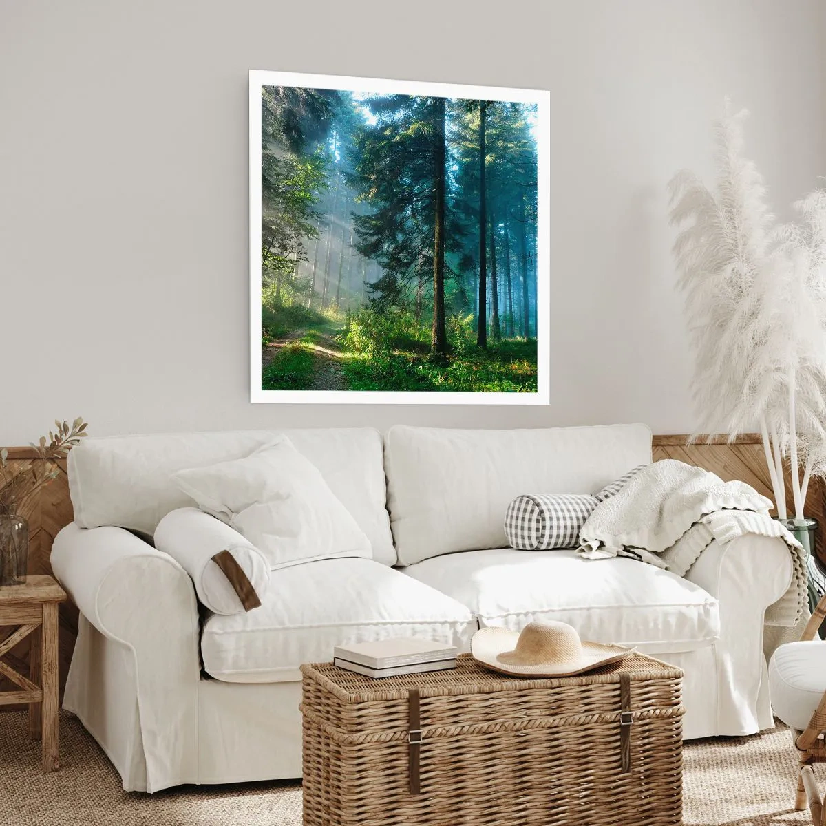 Plakat - Strålende om morgenen - 50x50 cm