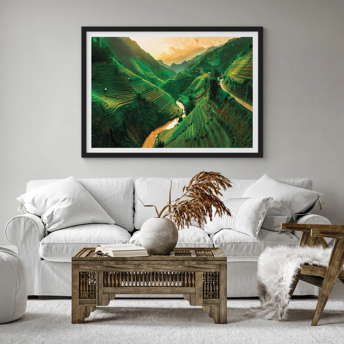 Plakat i sort ramme - Vietnamesisk dal - 50x40 cm
