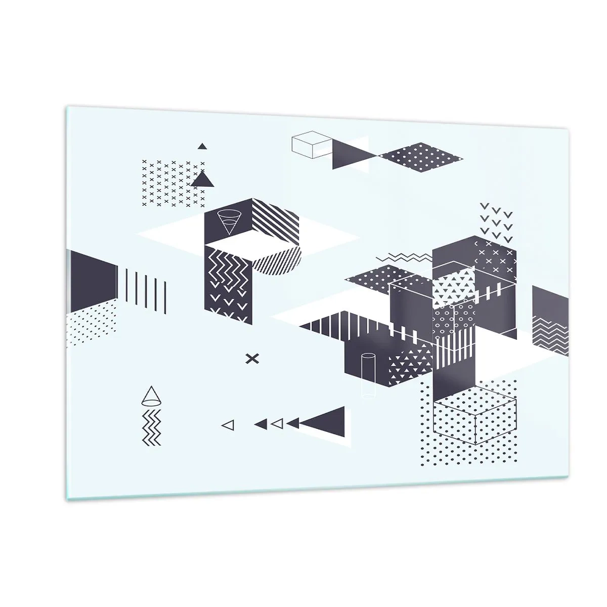 Billede på glas - I matematikkens sjæl - 120x80 cm