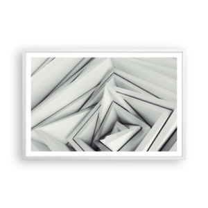 Plakat i hvid ramme - Skarpe vinkler knopper - 91x61 cm