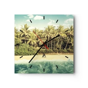 Vægur, Uret - Hvad med her? - 40x40 cm