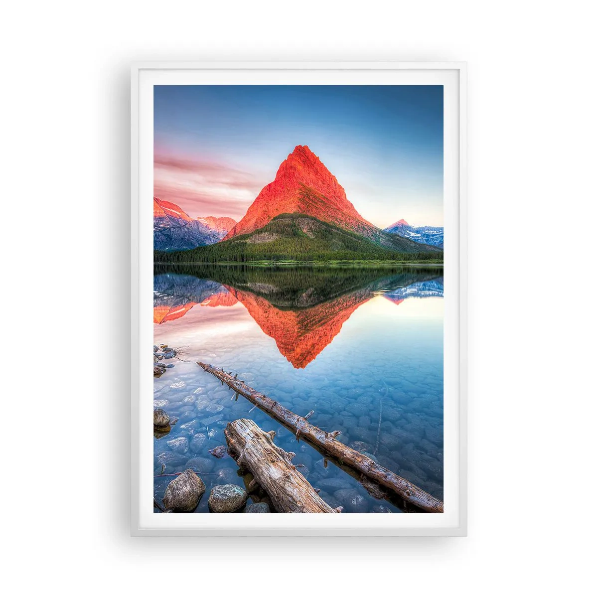 Plakat i hvid ramme - Varme og kulde - 70x100 cm