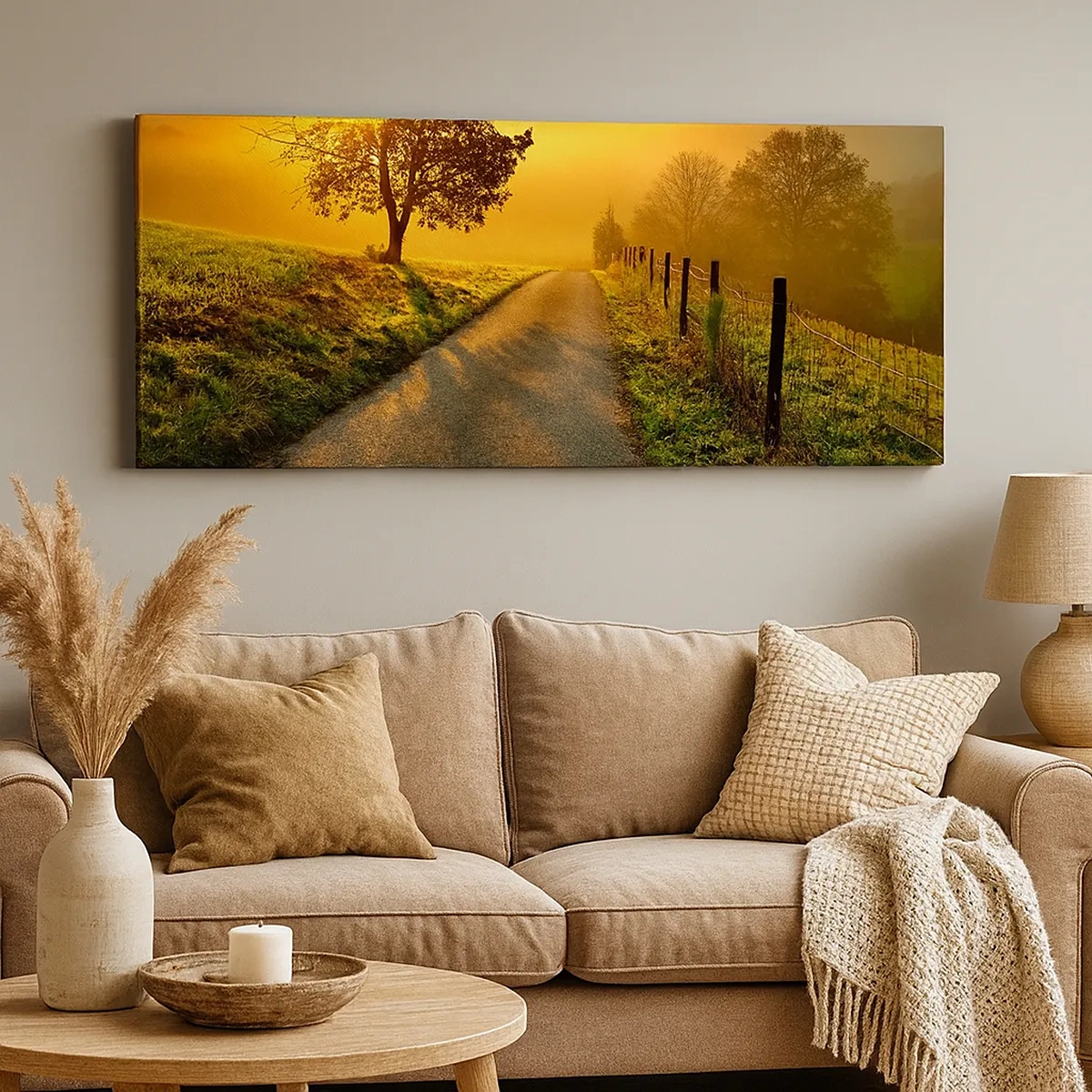 Lærredstryk - Billede på lærred - Kære eftermiddag - 30x30 cm