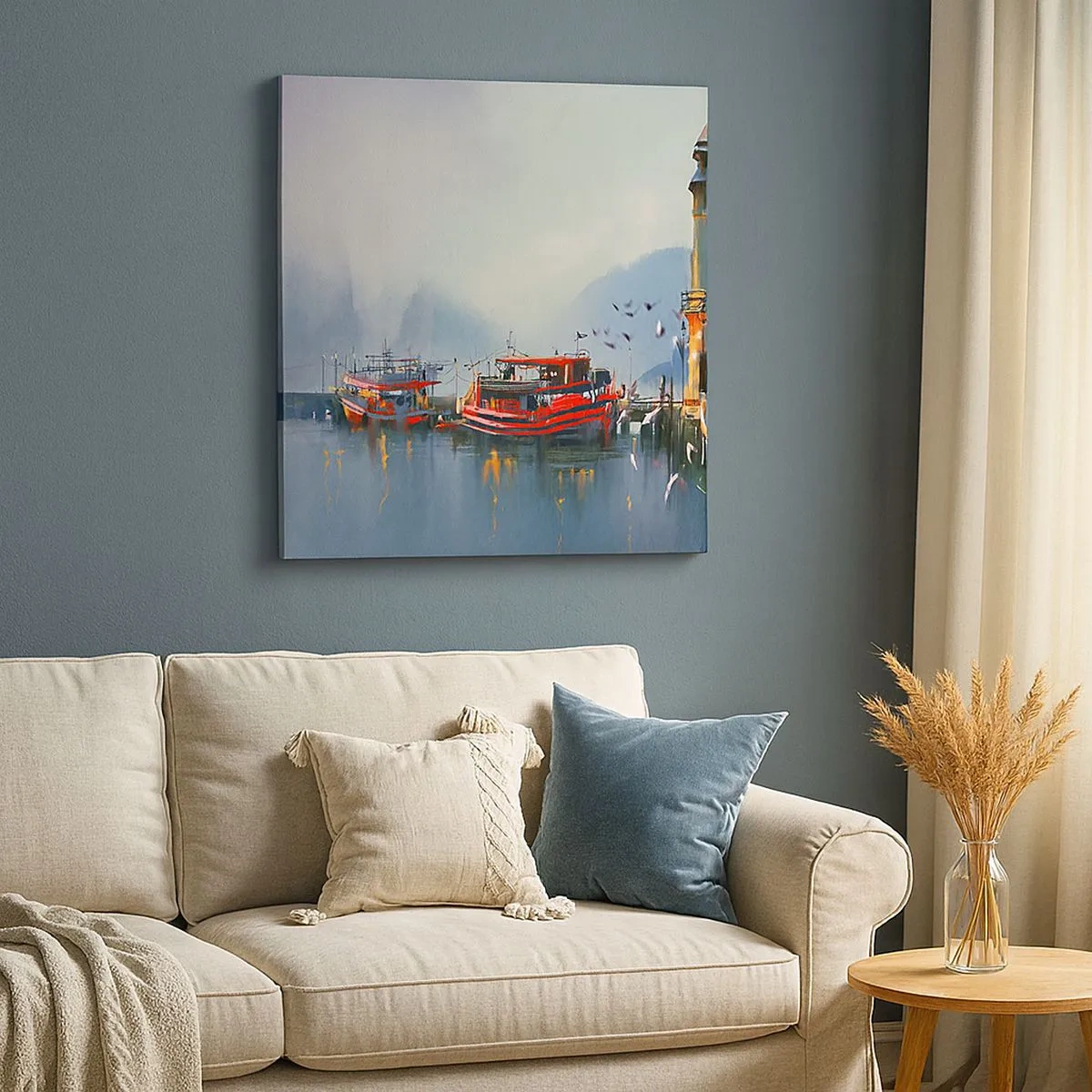 Lærredstryk - Billede på lærred - Ved verdens ende - 30x30 cm