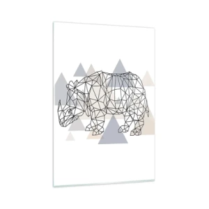 Billede på glas - Kraftstruktur - 80x120 cm