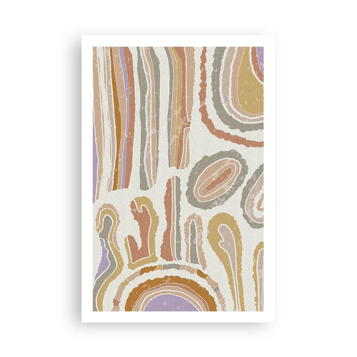 Plakat - Farverige tværsnit - 61x91 cm