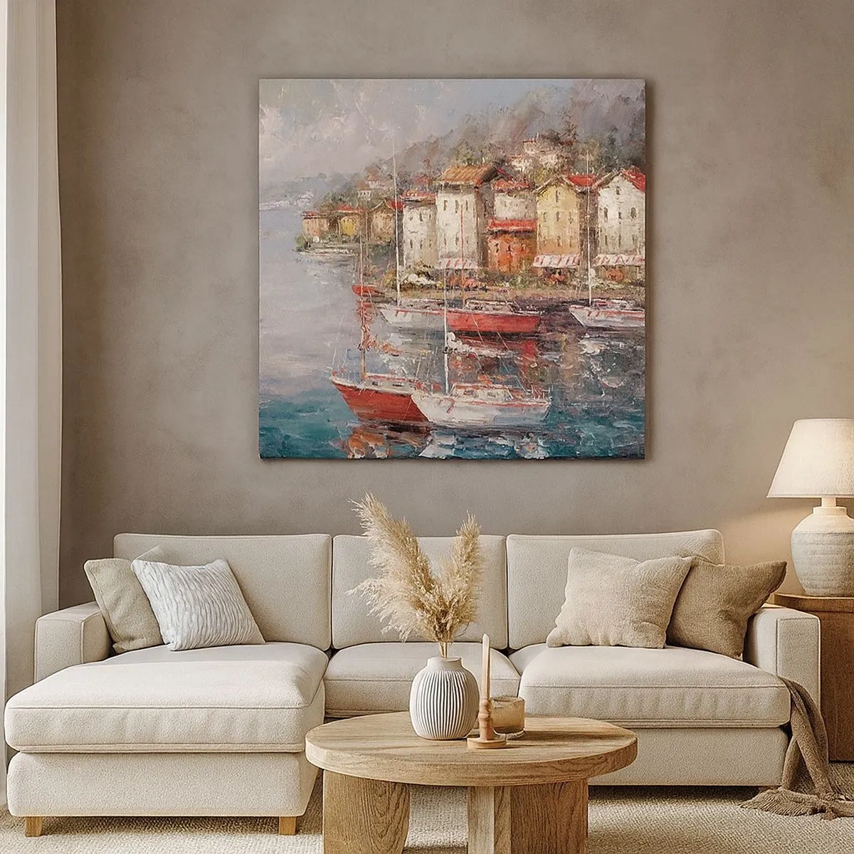 Lærredstryk - Billede på lærred - Romantisk paradis - 30x30 cm