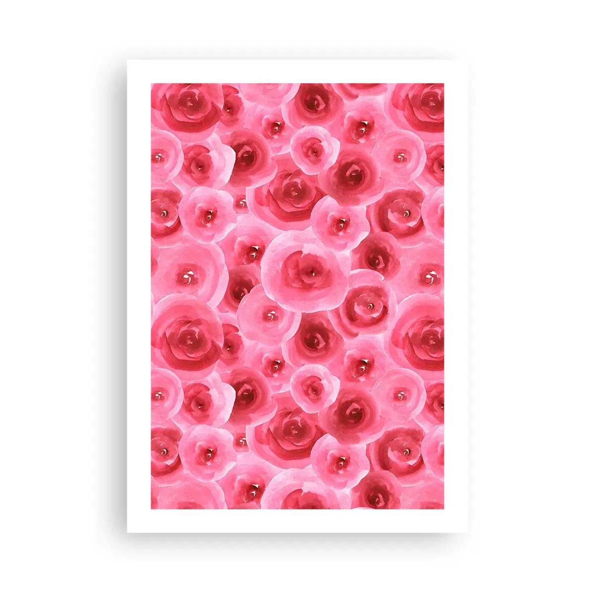 Plakat - Roser under og over - 50x70 cm