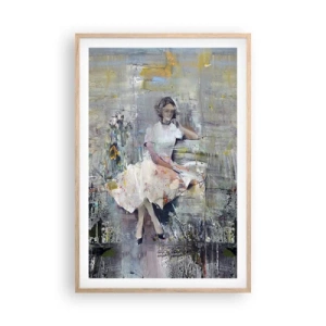 Plakat i ramme af lyst egetræ - Klassisk og moderne - 61x91 cm