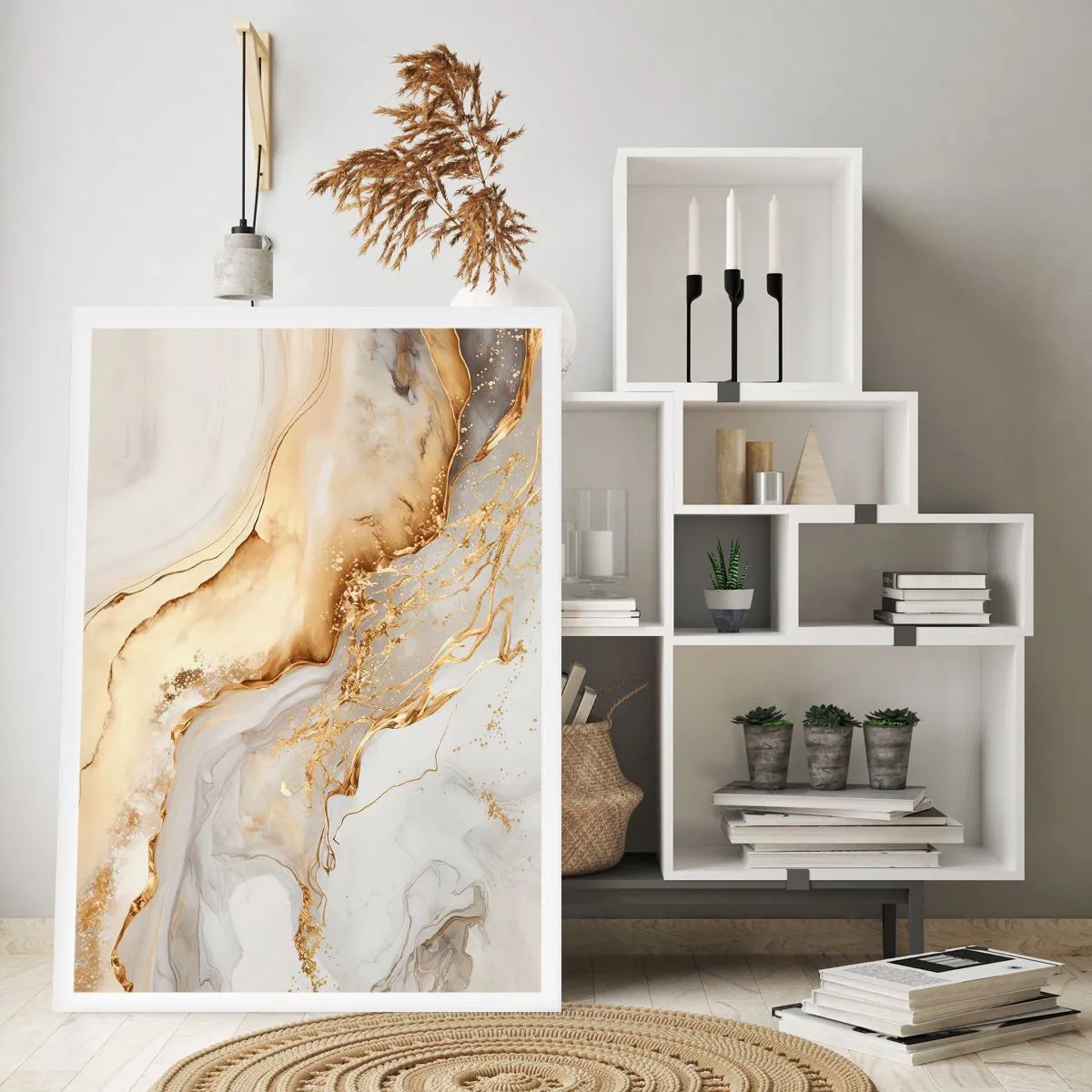 Plakat - Abstraktion: skønhed og godhed - 61x91 cm