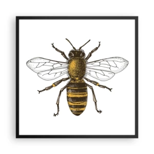 Plakat i sort ramme - Smuk og god - 60x60 cm