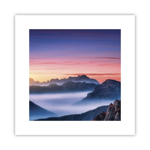 Plakat - Over dalene - 30x30 cm