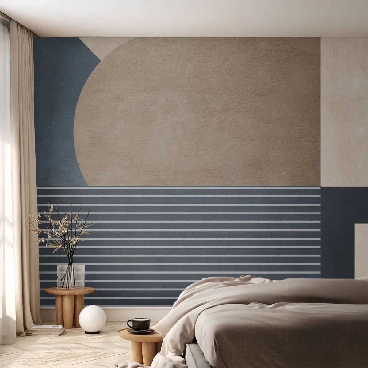 Fototapet Standard Eco - En komposition af enkelhed og rundhed - Minimalisme, Abstraktion, Stykke - 250x175 cm