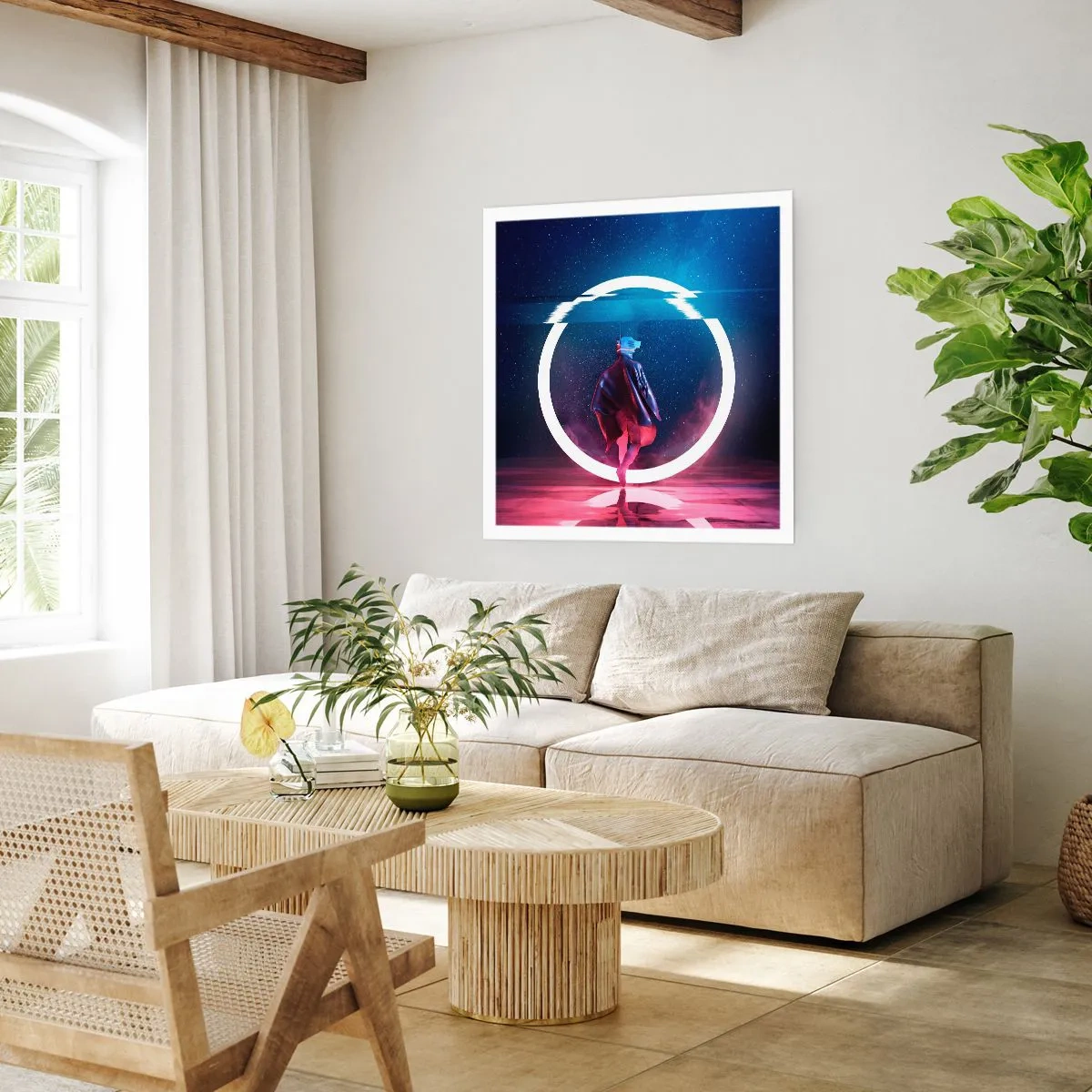 Plakat - Mellem verdener - 60x60 cm