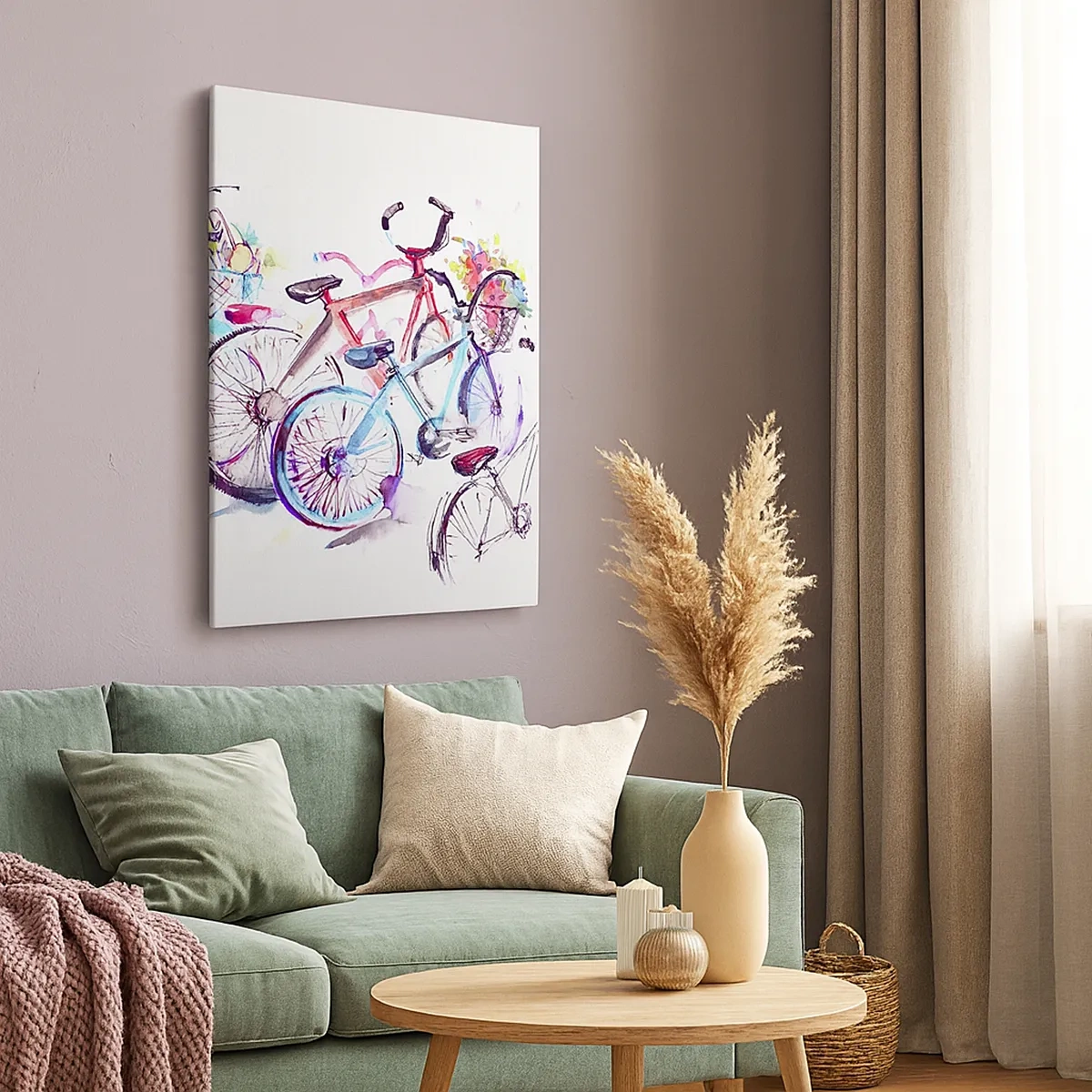 Lærredstryk - Billede på lærred - Antimoto klubmøde - 50x70 cm