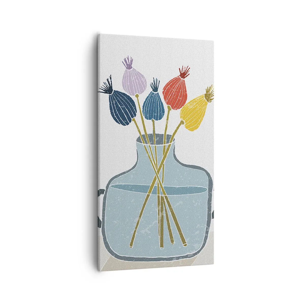 Lærredstryk - Billede på lærred - Som et valmuefrø - 55x100 cm