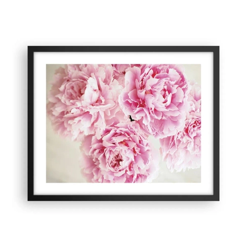 Plakat i sort ramme - I lyserød glamour - 50x40 cm