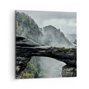 Lærredstryk - Billede på lærred - Eventyret er ved at begynde - 60x60 cm