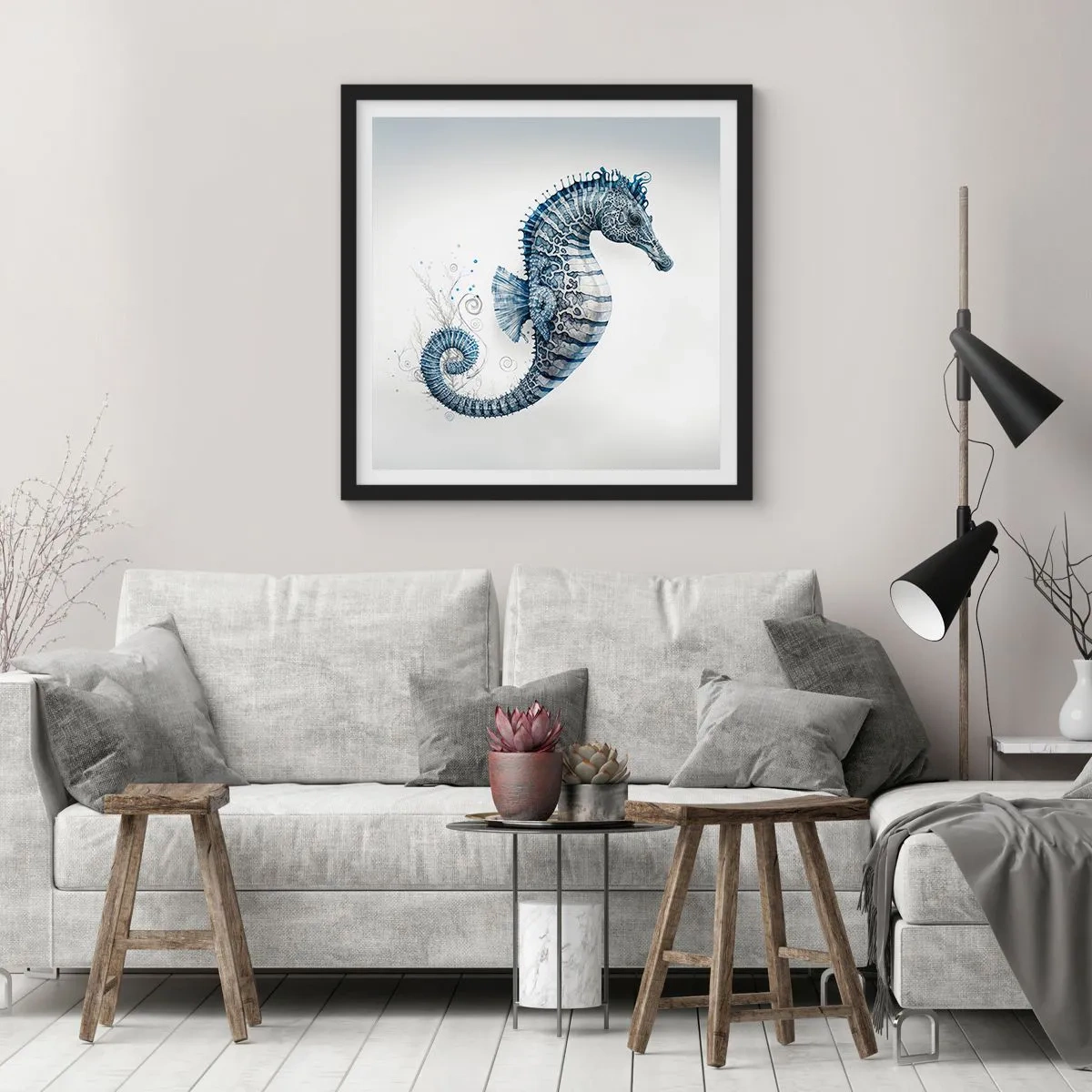 Plakat i sort ramme - En subtil vittighed fra naturen - 50x50 cm