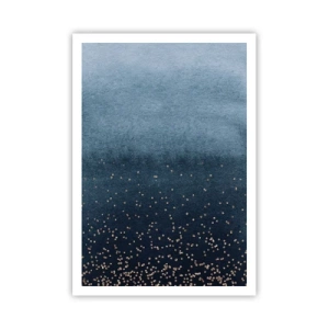 Plakat - Sammensætning - blå faser - 70x100 cm