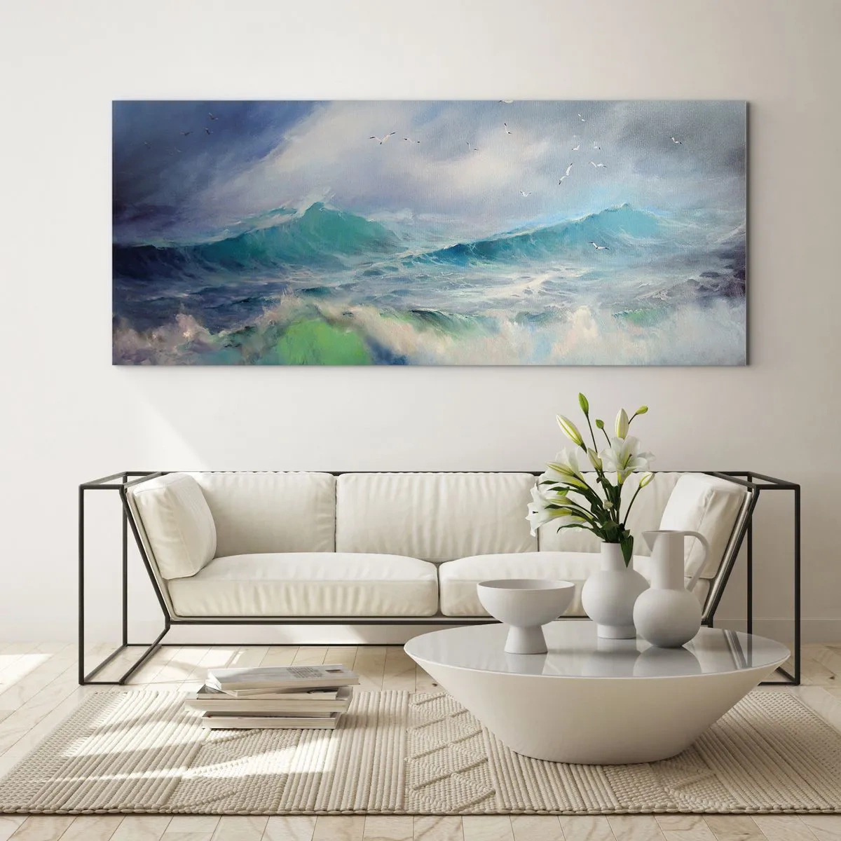 Billede på glas - "Hvirvelvinden hylede af triumf ...’ - 160x50 cm