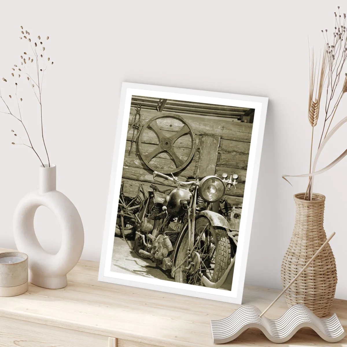 Plakat i hvid ramme - I onkel Wladeks skur - 40x50 cm