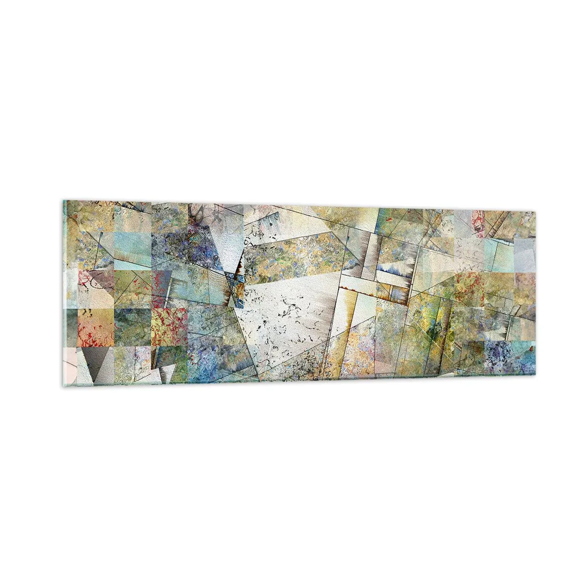 Billede på glas - Geometrisk ommøblering - 90x30 cm