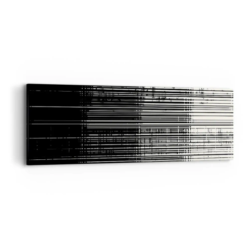 Lærredstryk - Billede på lærred - Bølger og vibrationer - 90x30 cm