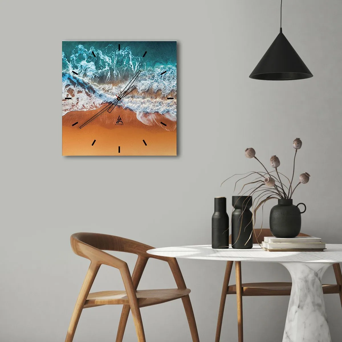 Vægur, Uret - Altid i tandem - 30x30 cm