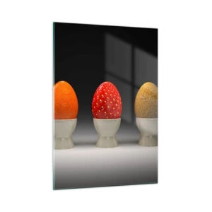 Billede på glas - Frugt morgenmad - 50x70 cm