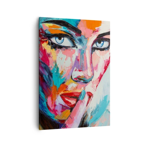 Lærredstryk - Billede på lærred - Vores første hemmelighed - 50x70 cm