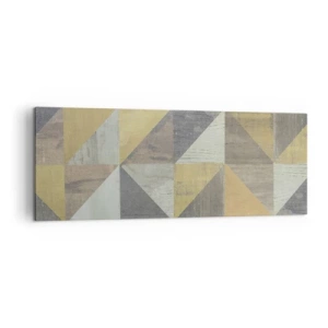 Lærredstryk - Billede på lærred - Ved trekantens vinkel - 140x50 cm