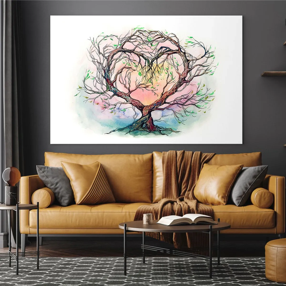 Billede på glas - Sammen mod stormene - 100x70 cm